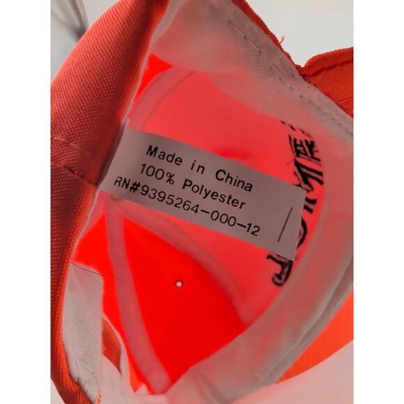 Vintage Camel Cigarettes Snapback Trucker Hat VTG 90s Blaze Orange Hunting - Picture 8 of 9